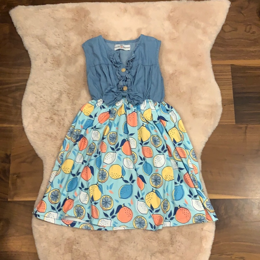 Girls Citrus Dress. 🍊